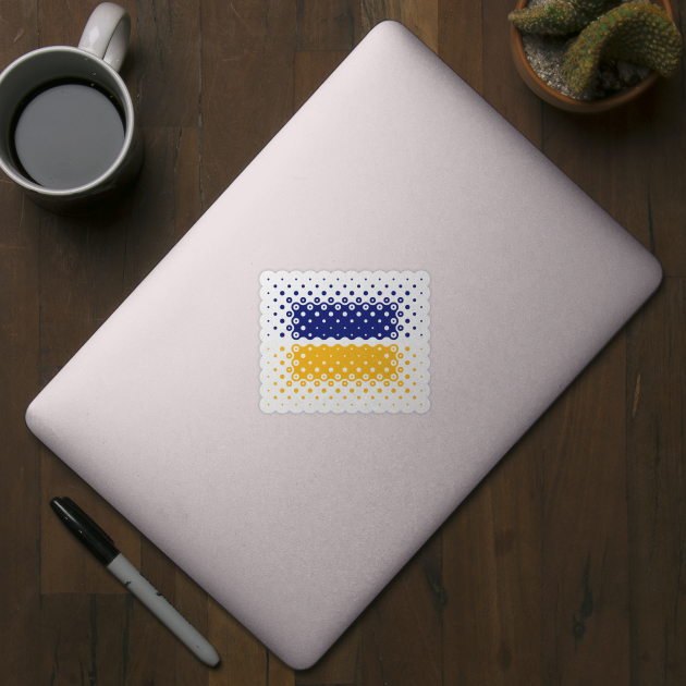 Ukraine Flag / Ensign (Pattern / Blue - Yellow) by MrFaulbaum